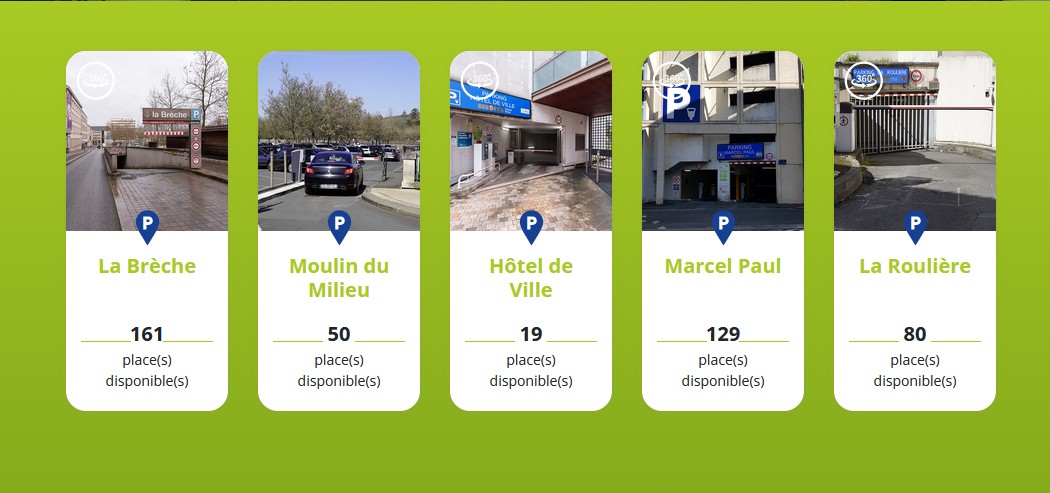 Les parkings en temps réels - So Space Parking à Niort