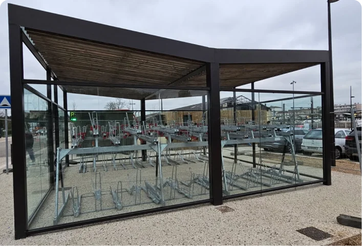 Abris à vélos sécurisées - So Space Parking à Niort